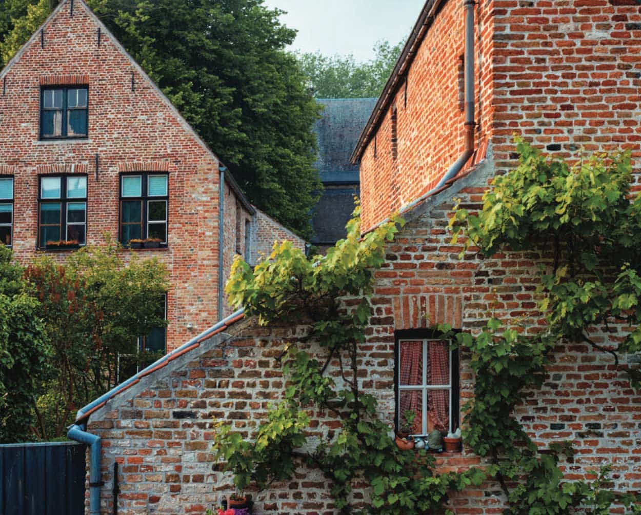 Old red brick houses which are going to be inherited