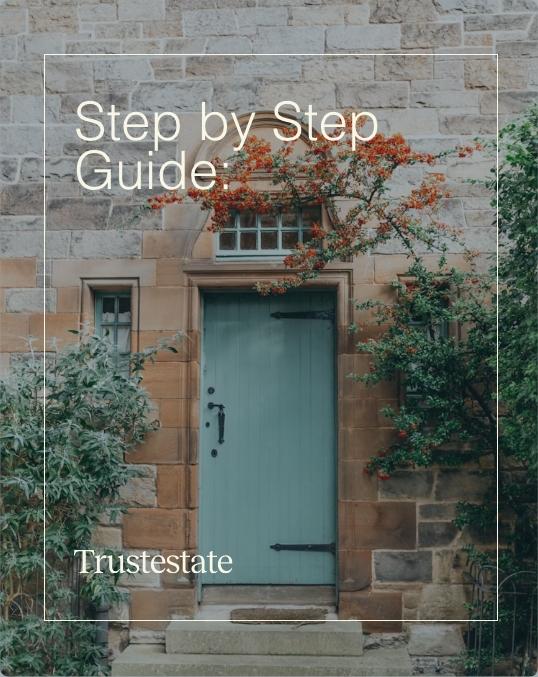 Image of Trustestate's step by step guide on how it works when someone dies.